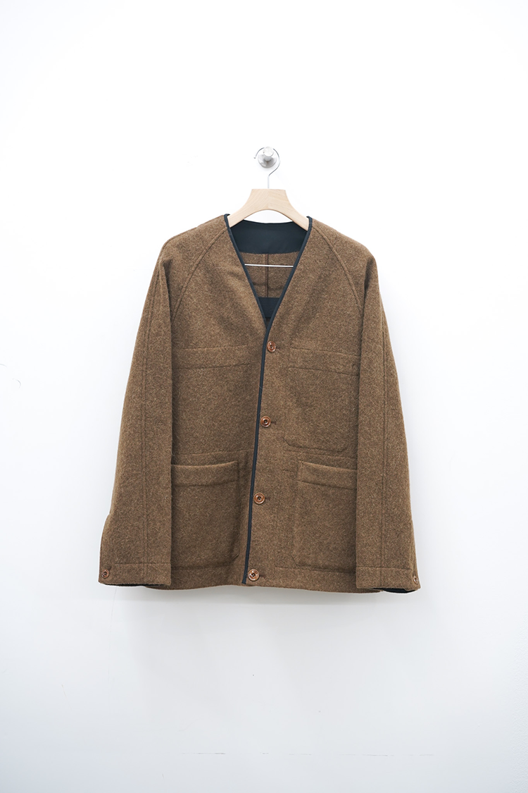 LEMAIRE RAGLAN JACKET LINER / BROWN