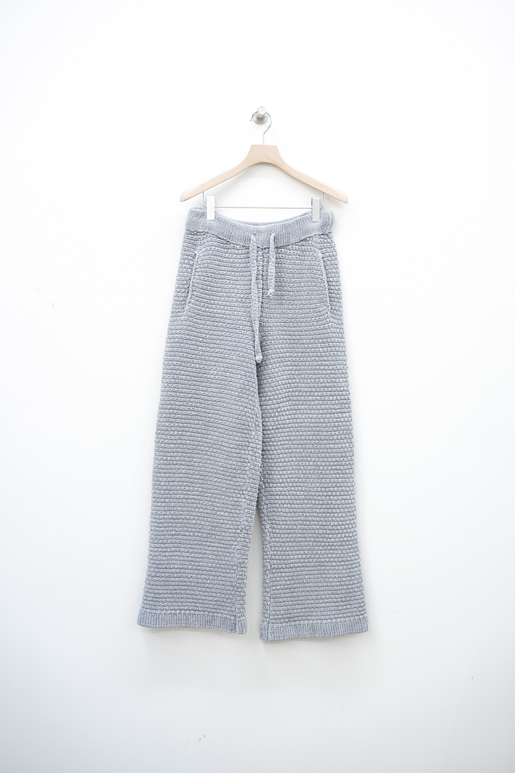 BONSAI KNIT SUPER LOOSE FIT PANTS / GREY