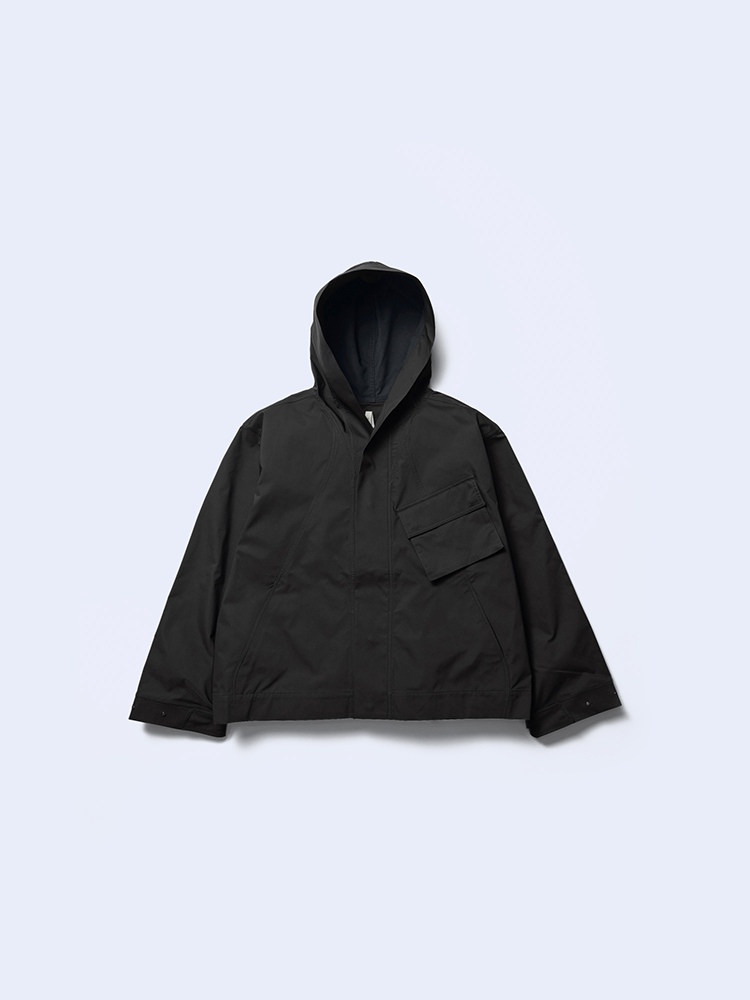 Goldwin 0 Hooded Cargo Pocket Jacket / BLACK