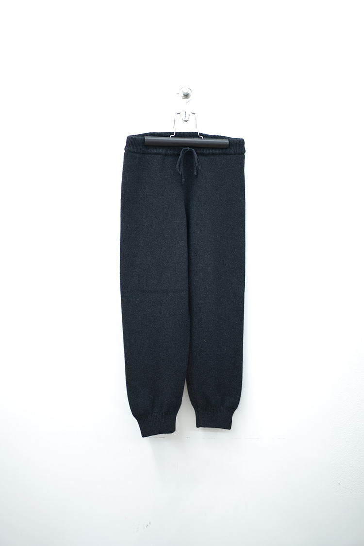 BATONER HEAVY WEIGHT INNOCENT CASHMERE PANTS / BLACK