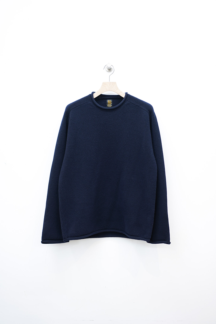 BATONER SUPREME LAMB ROLL NECK / NAVY