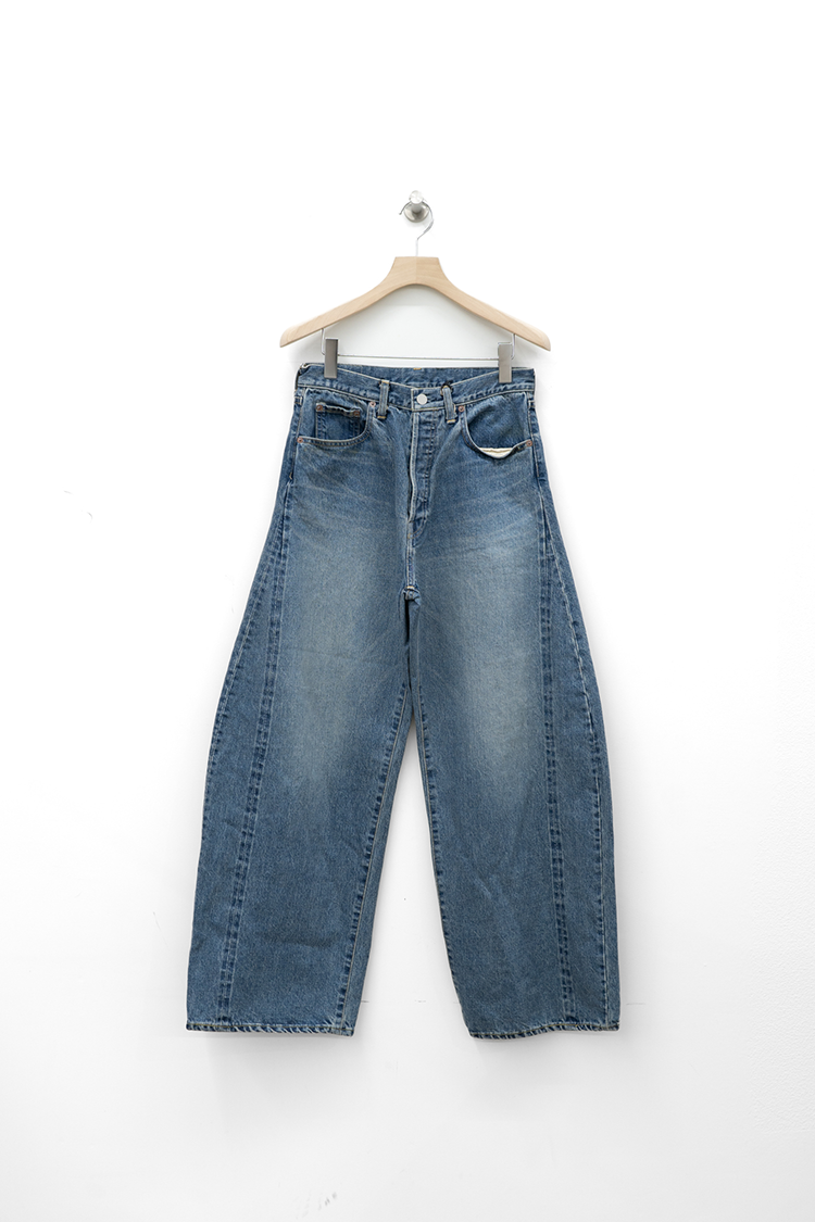 ssstein Deformation Wide Vintage Denim / INDIGO