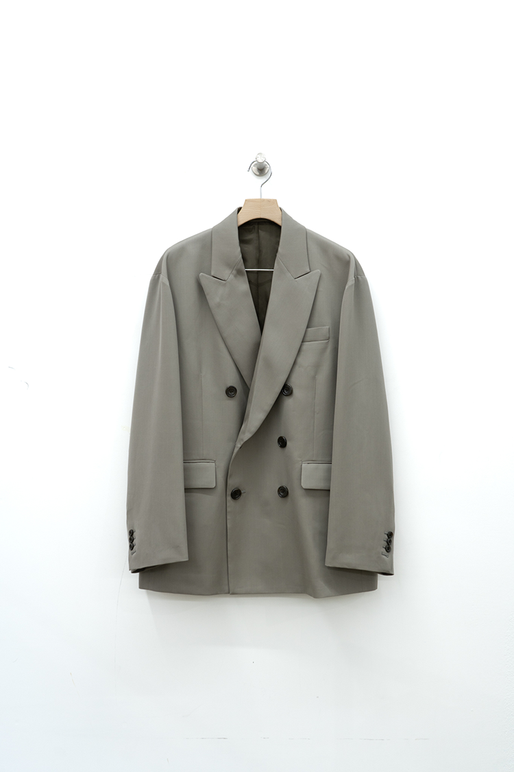 ssstein Oversized Double Breasted Jacket / TAUPE BEIGE