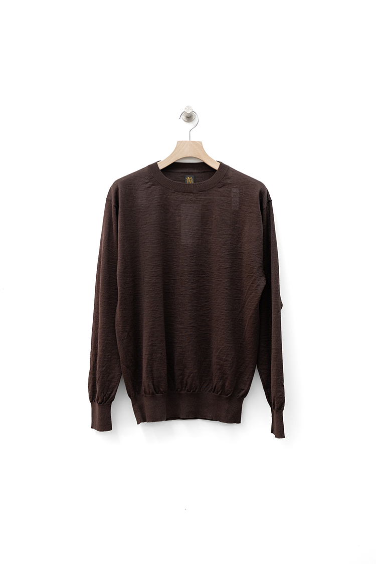 BATONER CHOMA CREW NECK / BROWN