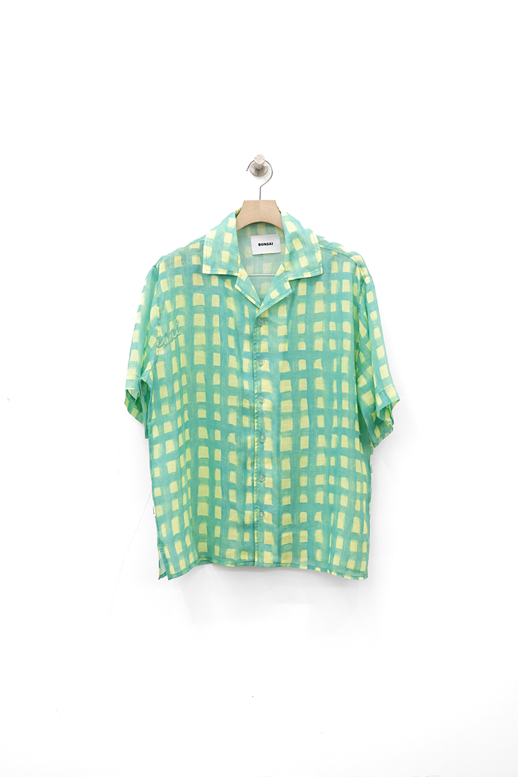 BONSAI CHECK BOWLING SHIRT REGULAR FIT / BLUYLW