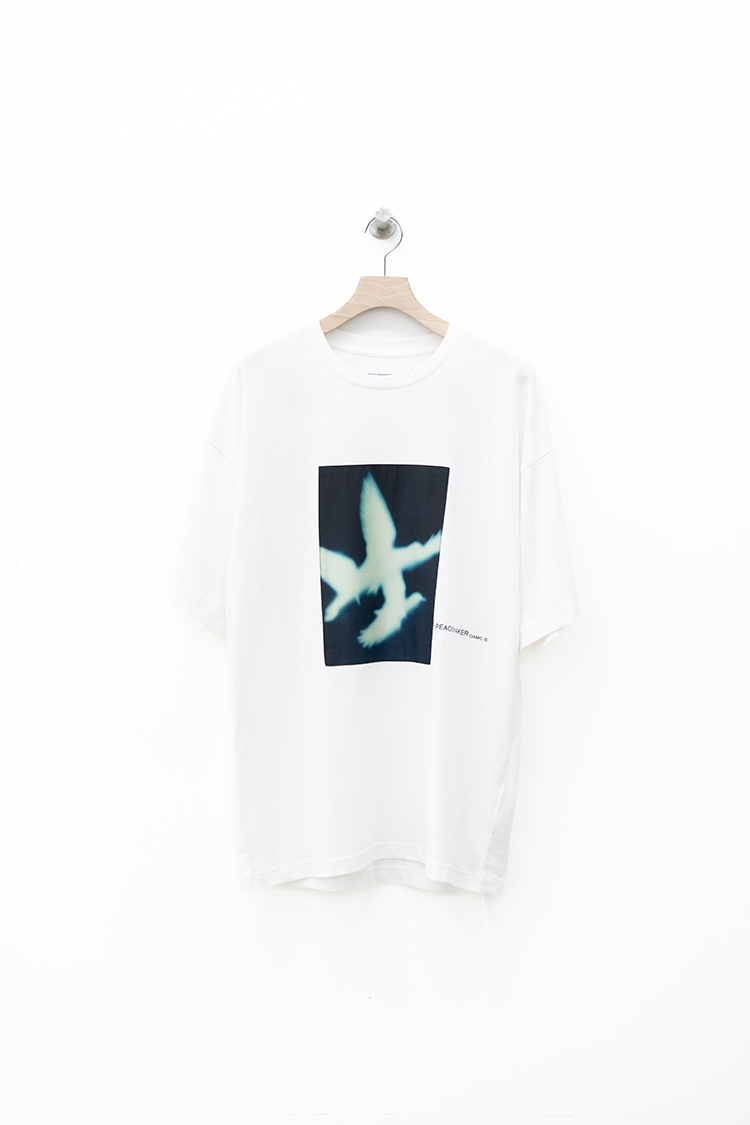 OAMC PEACEMAKER  Dark Flower s/s shirt / SNOW WHITE