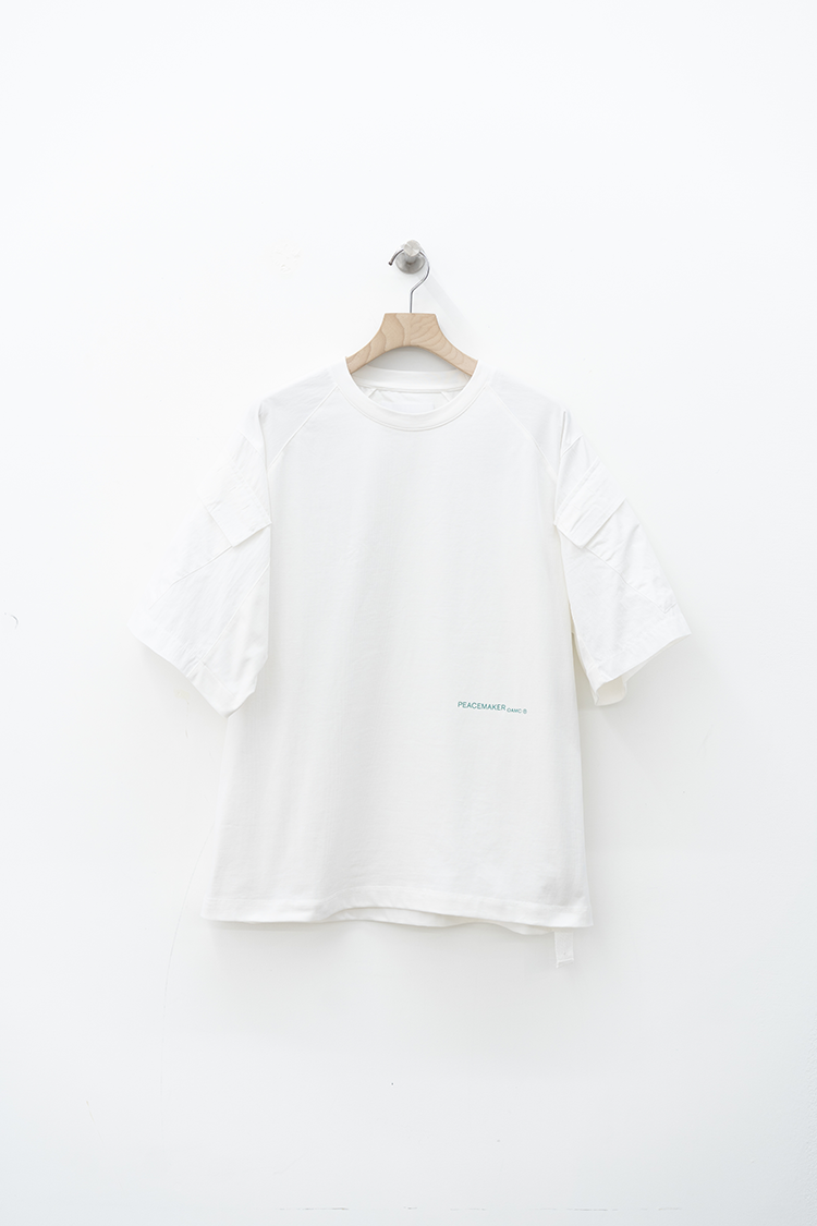 OAMC PEACEMAKER  Sl cargo tee / SNOW WHITE