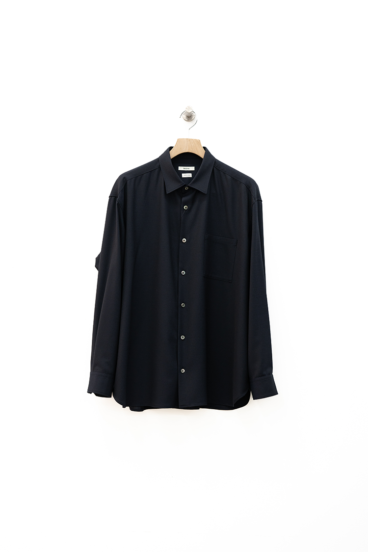 BODHI  REGULAR COLLAR SHIRTS / WS / NAVY