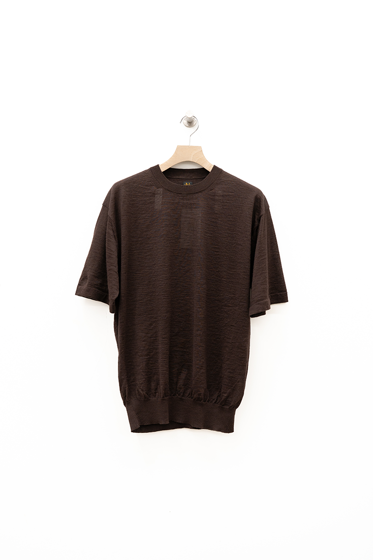 BATONER CHOMA CREWNECK S/S / BROWN