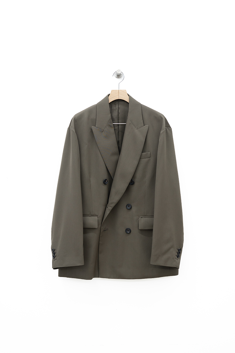 ssstein OVERSIZED DOUBLE BREASTED JACKET / DARK BEIGE