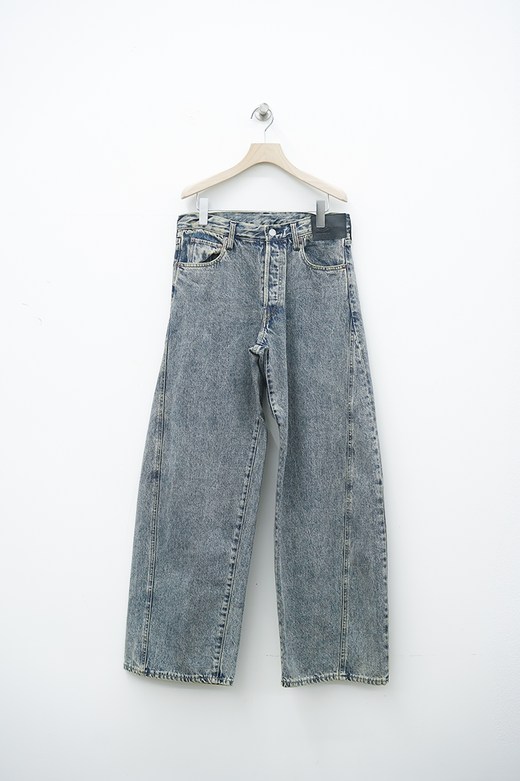 ssstein UMBRO DEFORMATION WIDE DENIN JEANS / INDIGO
