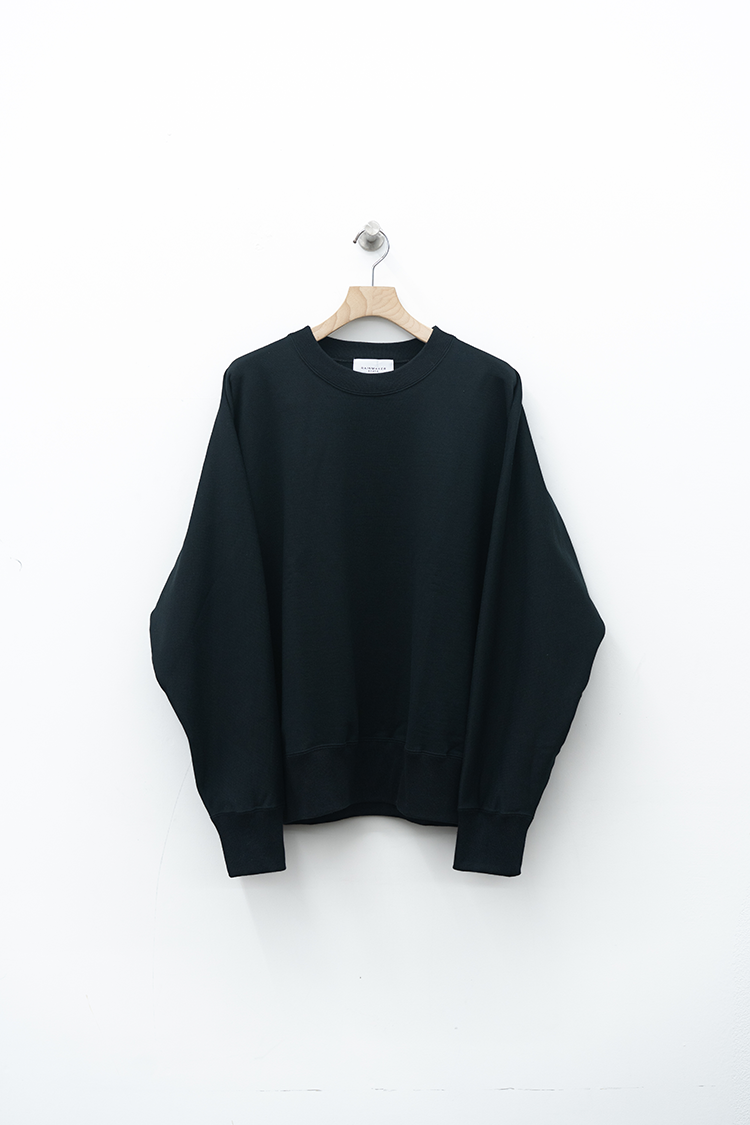 RAINMAKER ONE-SIDE KIMONO SLEEVE SWEATSHIRT_LOOSE FIT / BLACK