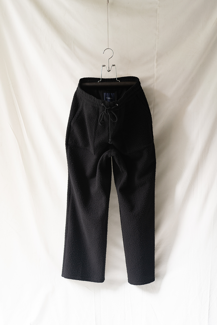 RAINMAKER NAPPING WOOL  EASY PANTS -- / BLACK