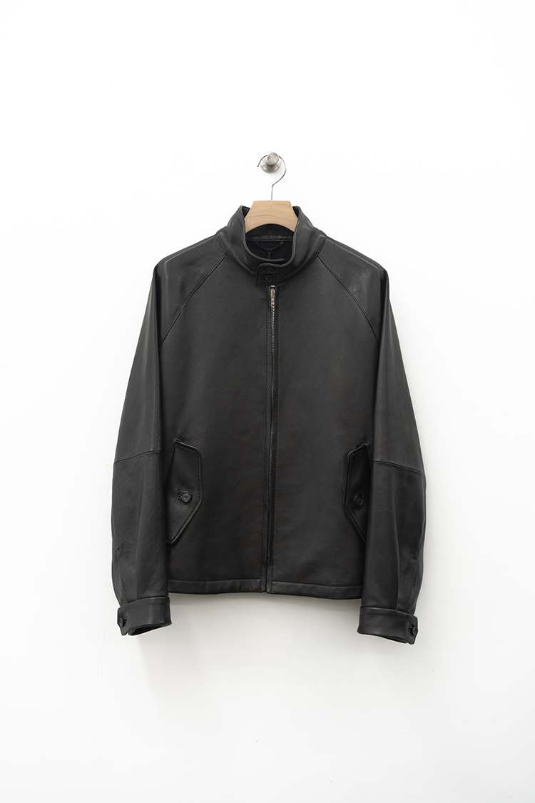 TheCLASIK LEATHER HARRINGTON / BLACK 