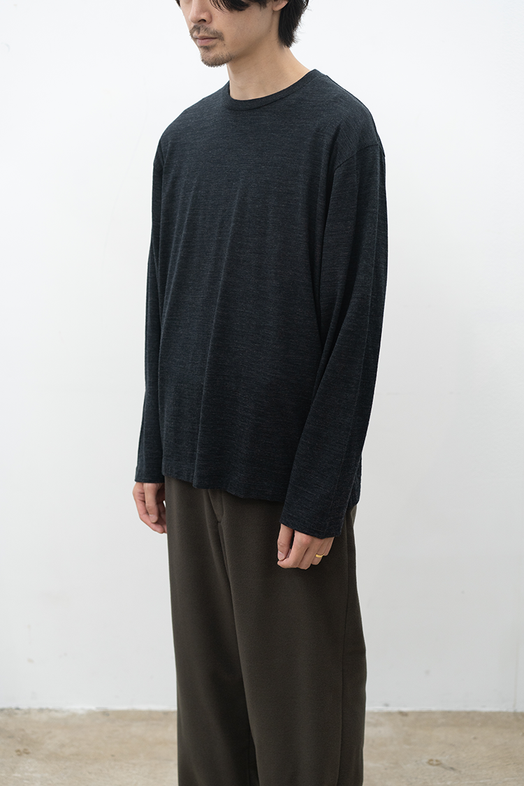 BATONER(バトナー) WOOL CREW NECK LONG SLEEVE T-SHIRT 公式通販