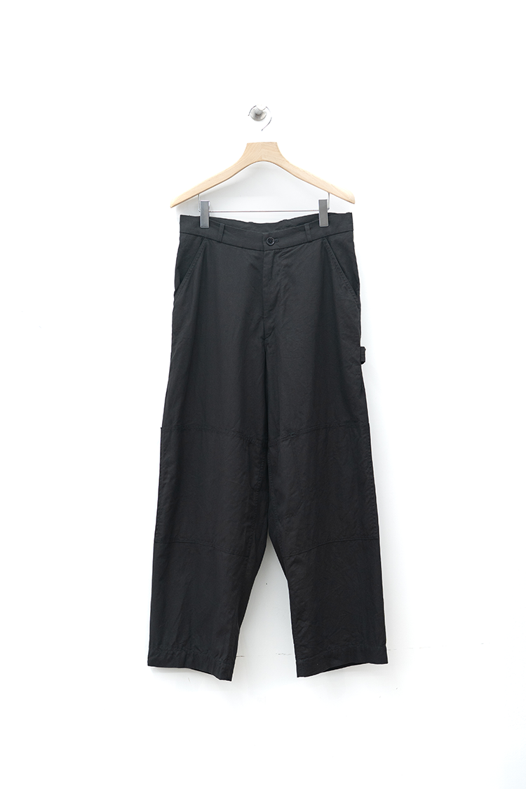 blurhms Cotton Serge Work Pants / INK BLACK
