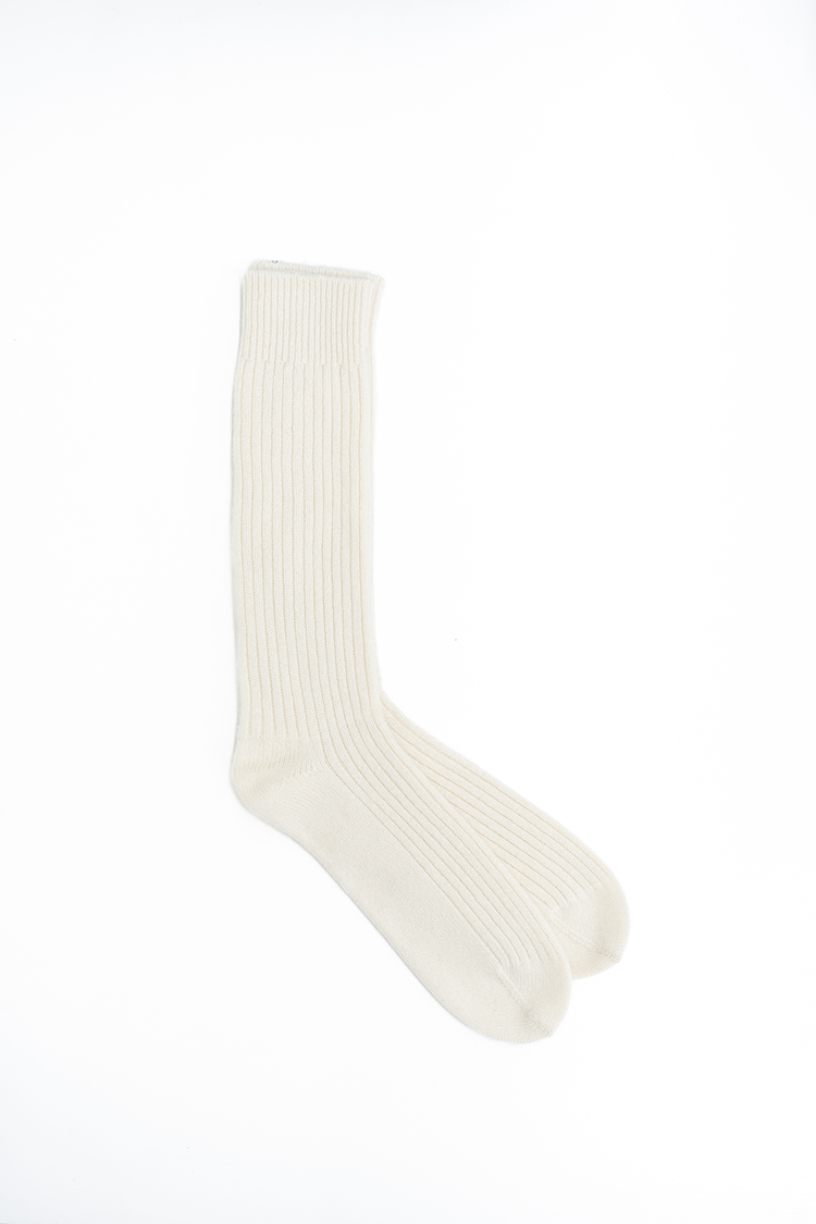 BODHI HQ SCHOOL SOCKS / WHITE