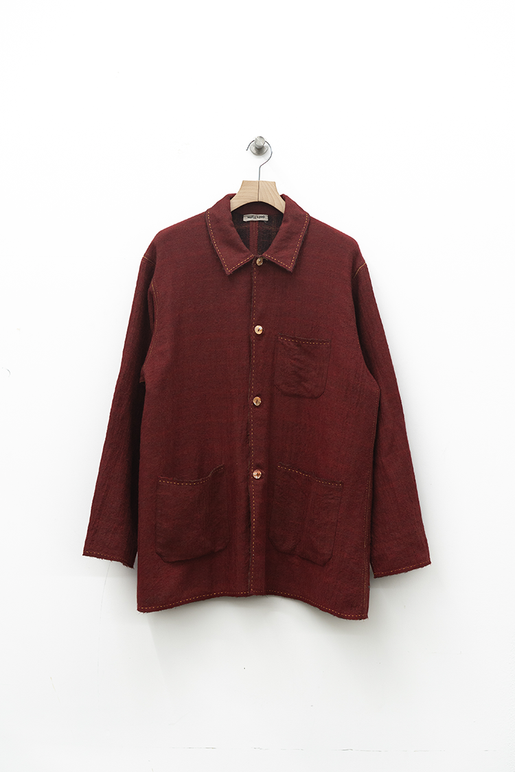 MAATEE&SONS GUPTA WOOL W FACE COVERALL / RED