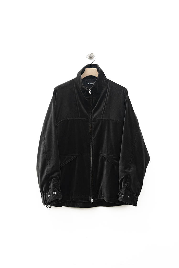 MAATEE&SONS VELVET STAND JACKET / GRAY