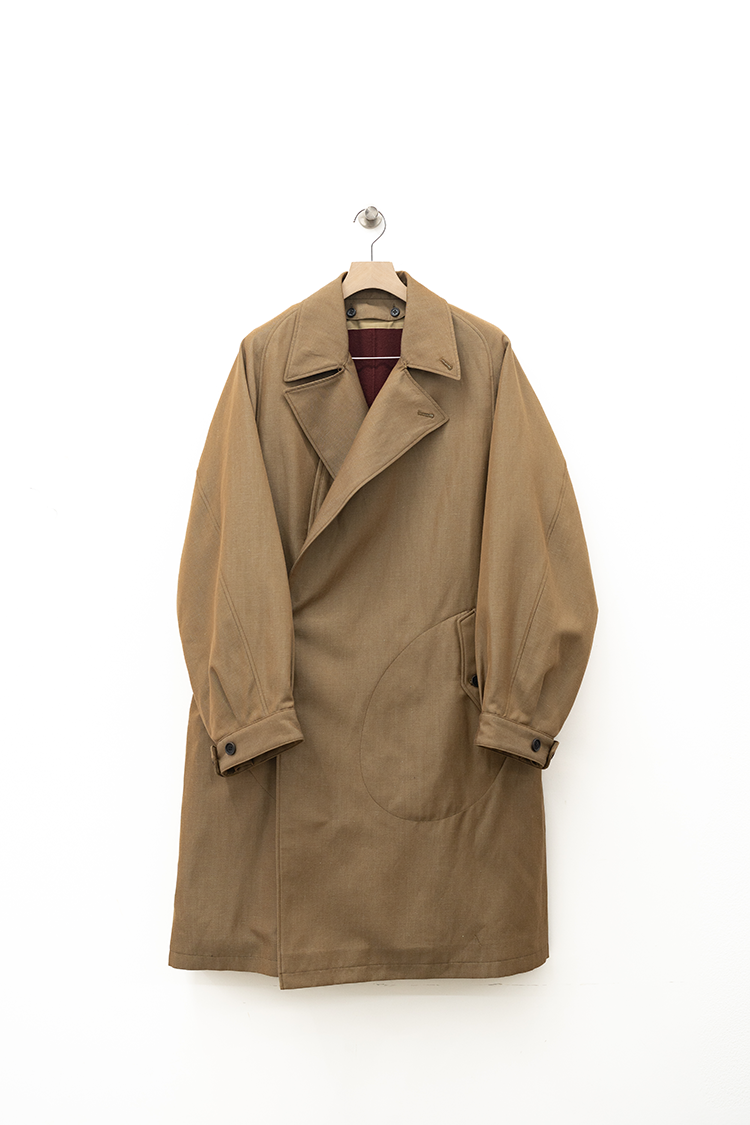 MAATEE&SONS OVERCOAT 2:1GABA / KHAKI BEIGE