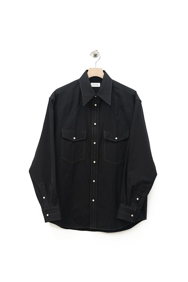 LEMAIRE WESTERN SHIRT / BLACK