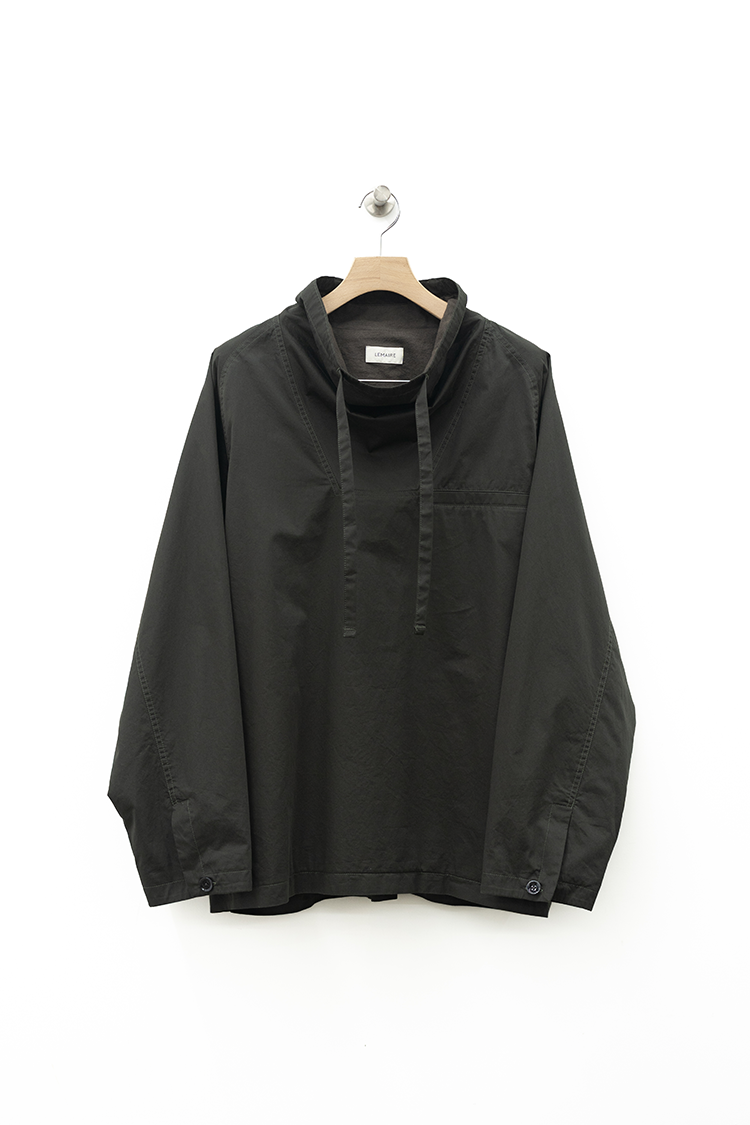 LEMAIRE FUNNEL NECK VAREUSE / DARK ESPRESSO