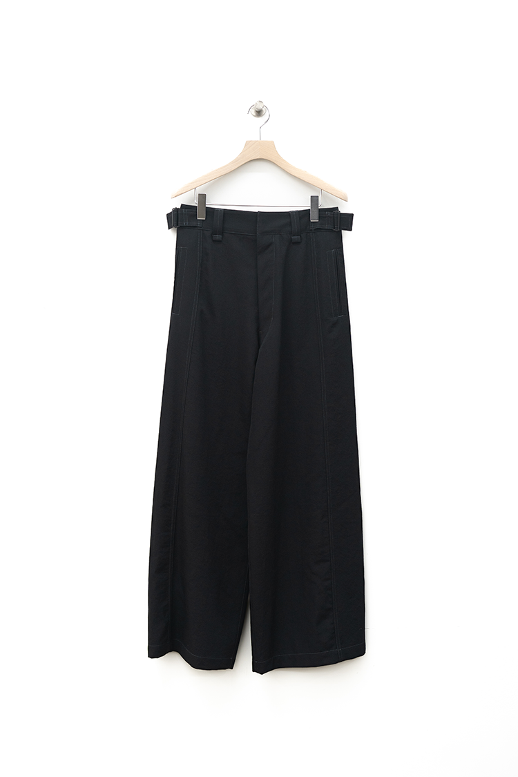 LEMAIRE MAXI UTILITY PANTS / BLACK
