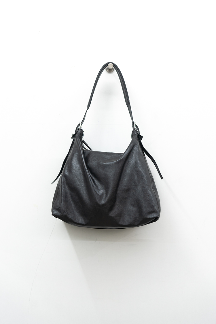 LEMAIRE BELTED HOBO BAG / DARK CHOCOLATE