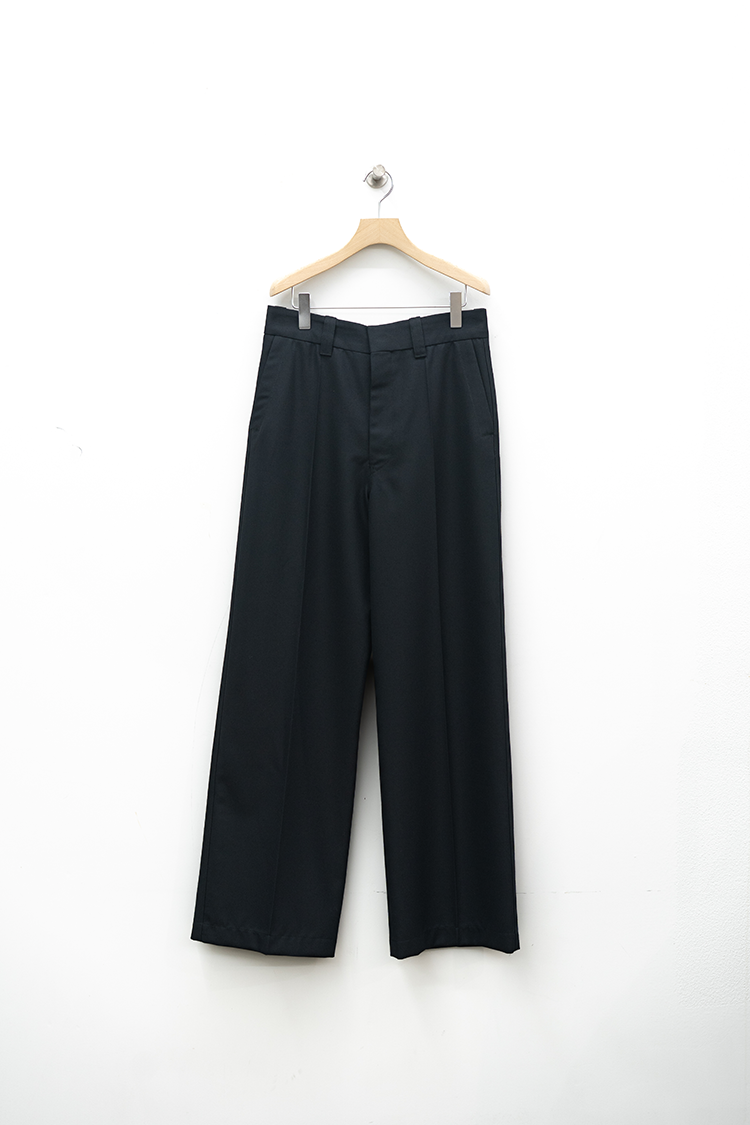 LEMAIRE STRAIGHT TAILORED PANTS / MARINE MELANGE