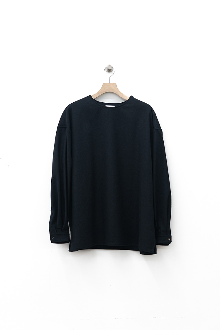 THERERACS THE SIDE ZIP PULLOVER SHIRT / BLACK