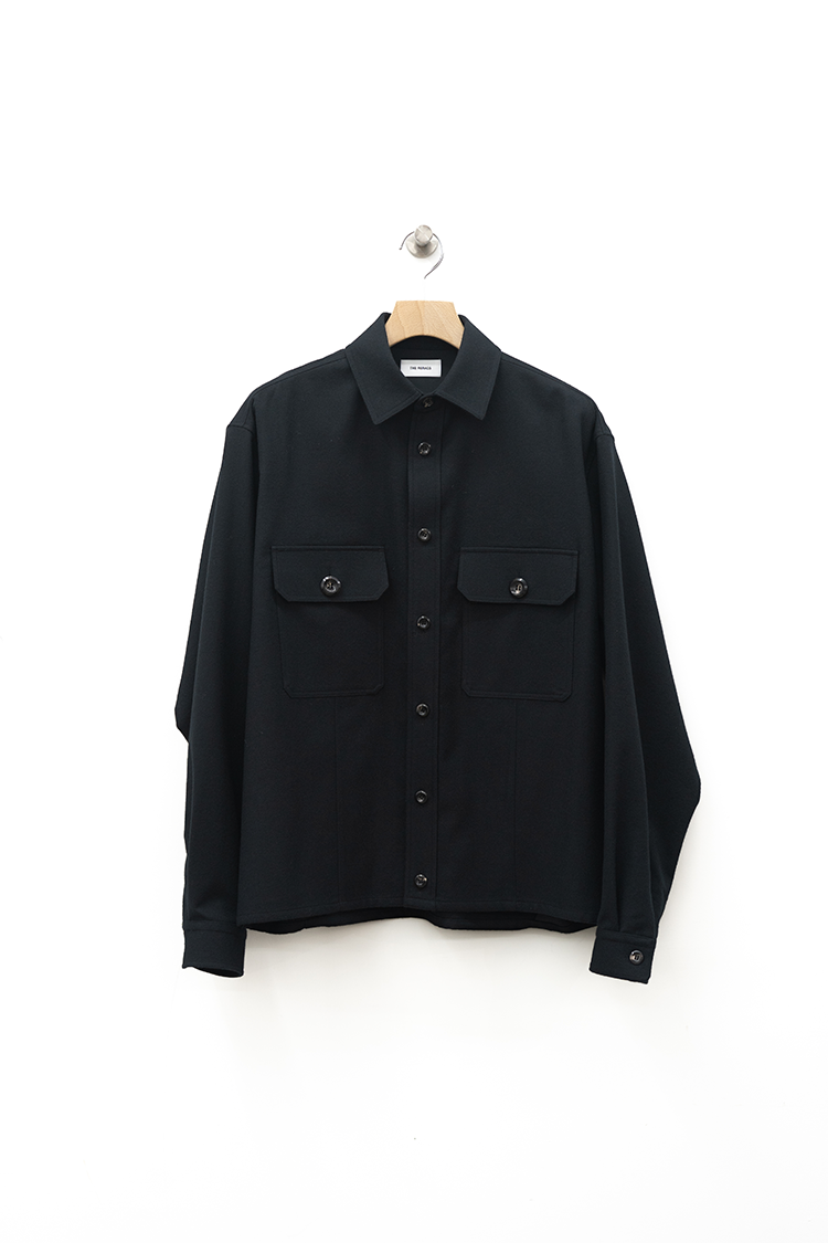 THERERACS RERACS CPO SHORT SHIRT / BLACK