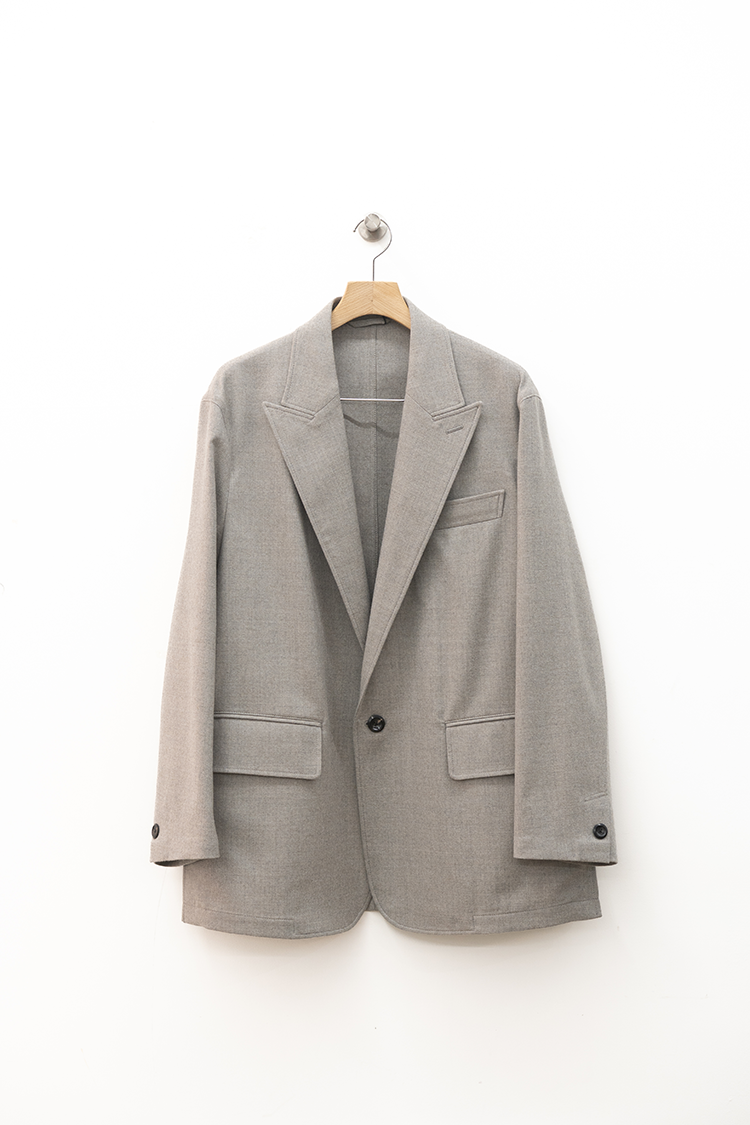 THERERACS THE PEAKED LAPEL EASY JACKET / GREGE