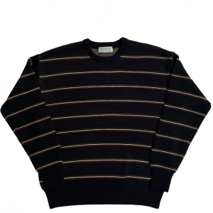 COMFORTABLE REASON 「Pinstripe Rasta Sweater- クルーネックセーター」