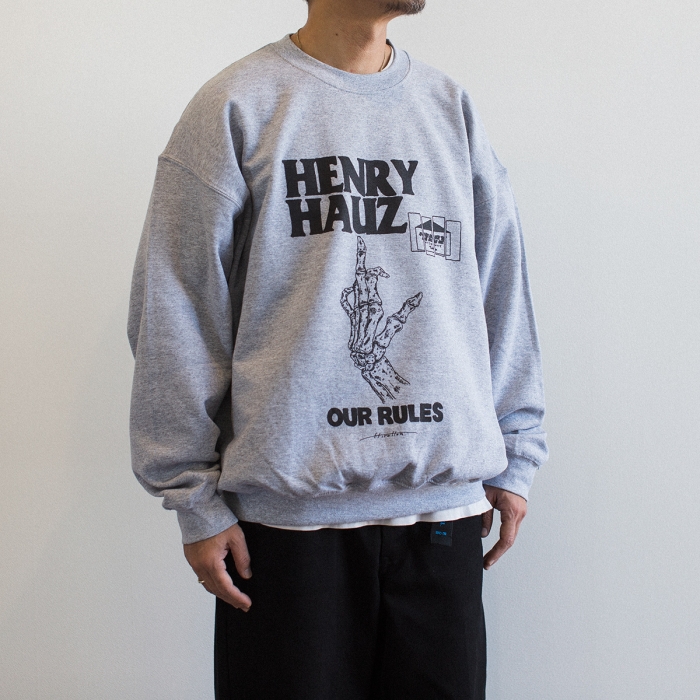 HENRY HAUZ 「HH×HIROTTON - クルーネックスウェットシャツ 