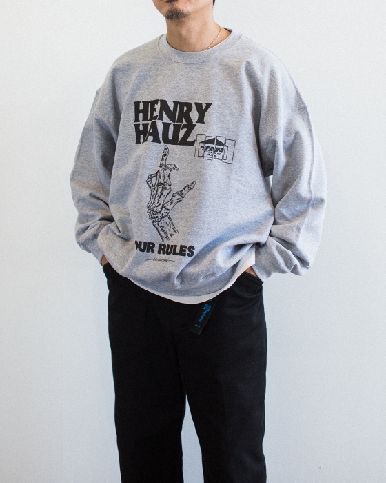 HENRY HAUZ 「HH×HIROTTON - クルーネックスウェットシャツ」 - BUNTEN