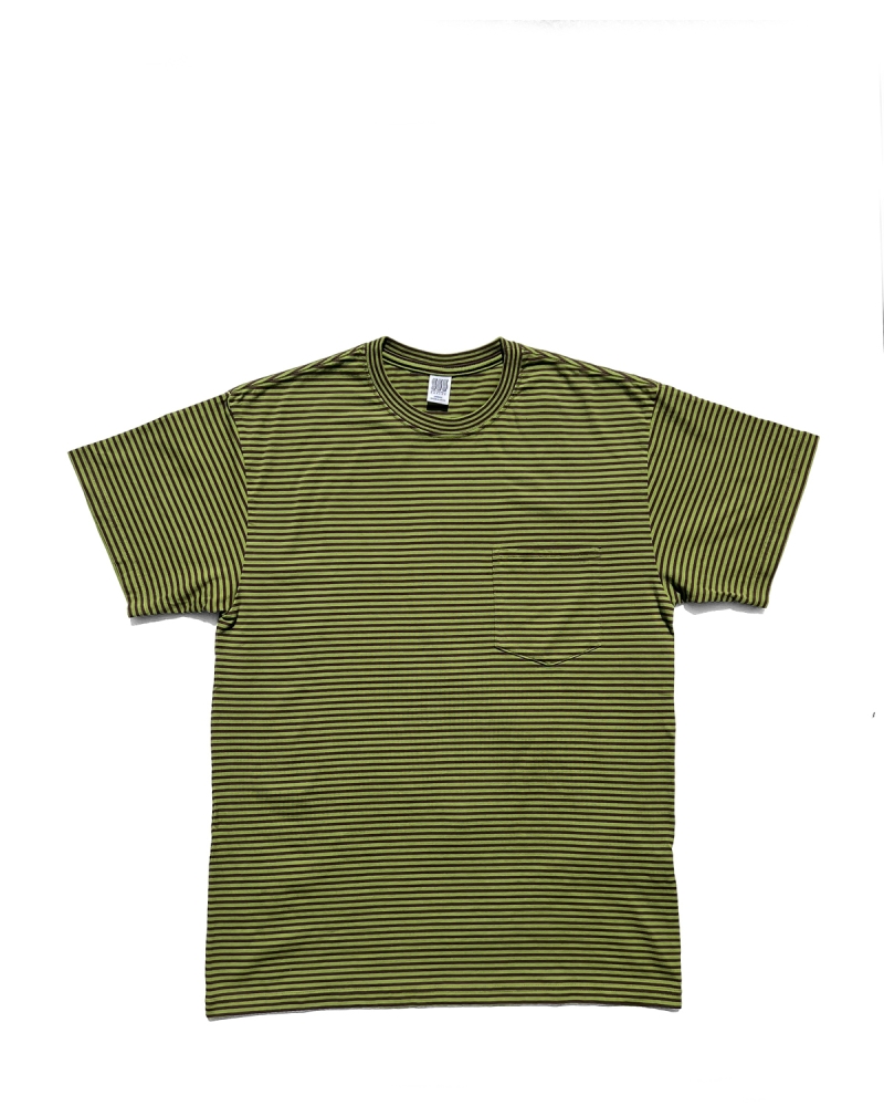 COMFORTABLE REASON 「THIN STRIPE POCKET TEE - ボーダー