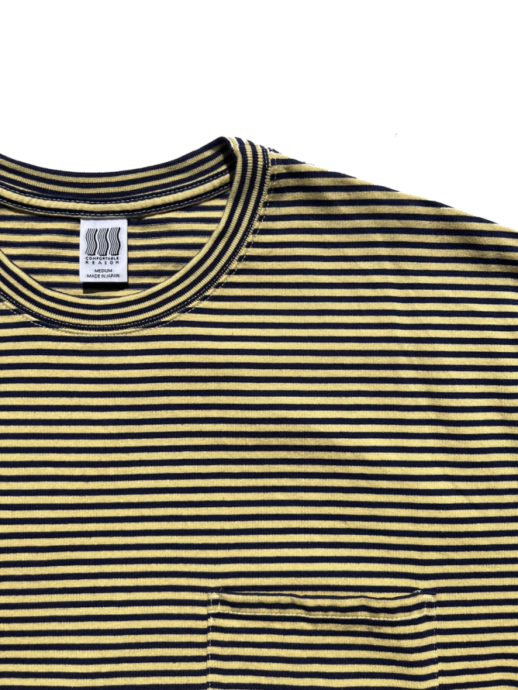 COMFORTABLE REASON 「THIN STRIPE POCKET TEE - ボーダーポケットT