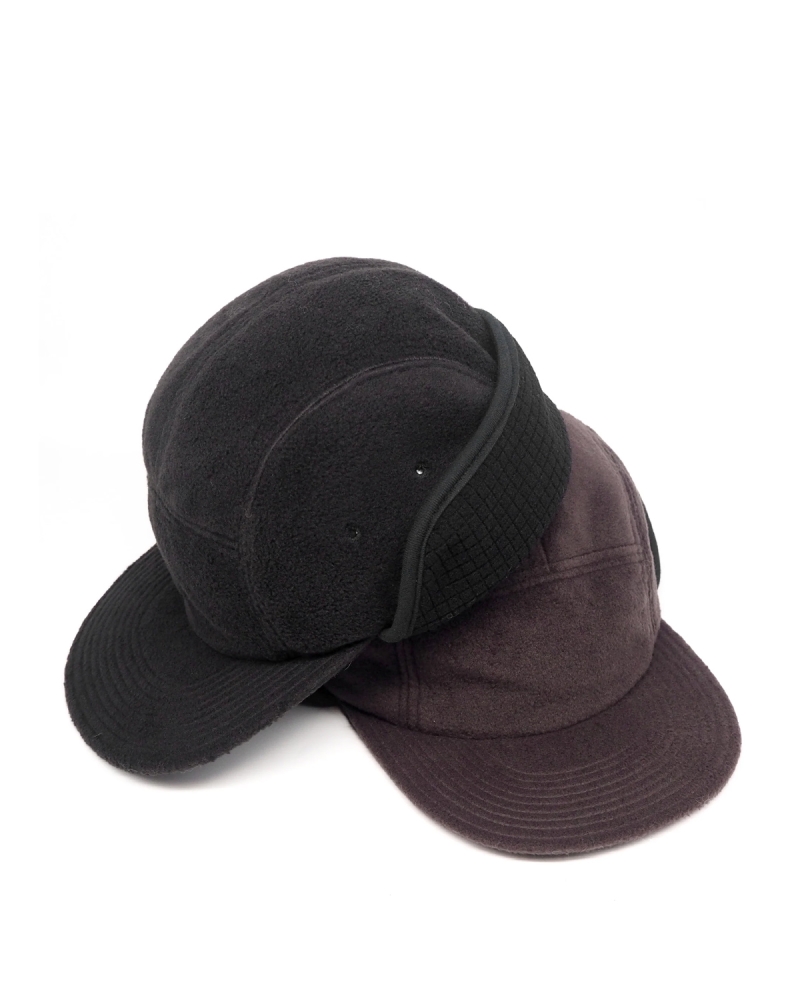 FOUND FEATHER 「Regular Line 5 Panel Jet Cap + Ear Flap // Polar Fleece (2  colors) - フリースジェットキャップ」 - BUNTEN