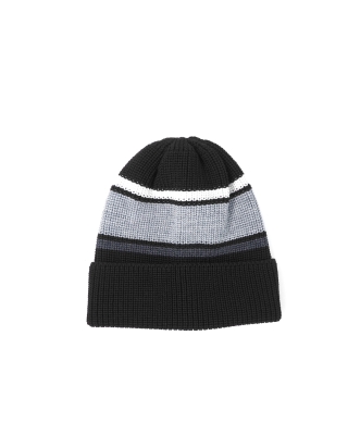 <img class='new_mark_img1' src='https://img.shop-pro.jp/img/new/icons8.gif' style='border:none;display:inline;margin:0px;padding:0px;width:auto;' />FOUND FEATHER 「Knit Line Stripe Beanie // Cotton  - ストライプビーニー」
