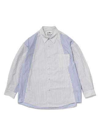 【ラスト１点 BLUE(M) 】CMF OUTDOOR GARMENT 「FRENCH SHIRTS - ストライプシャツ」