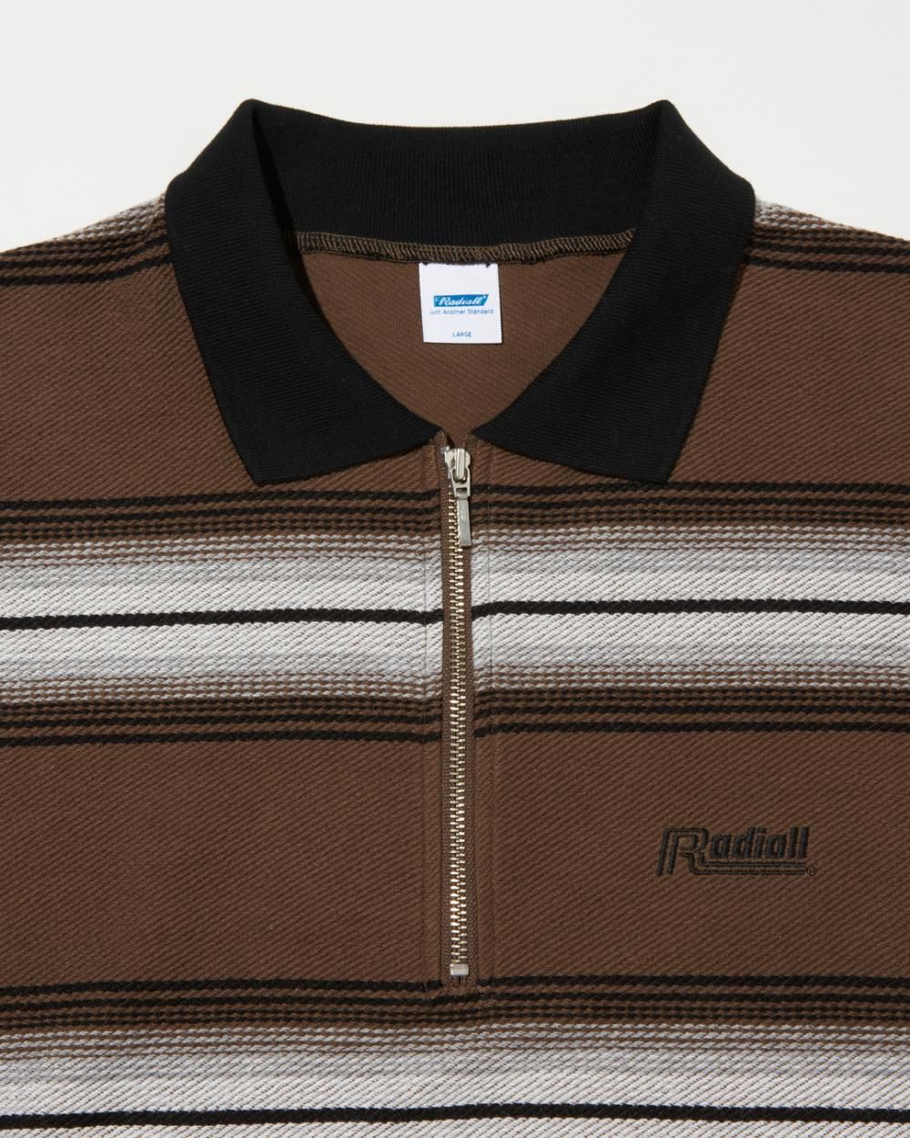 RADIALL 】 4 LINKS - HALF ZIP POLO SHIRT L/S ( ハーフジップ
