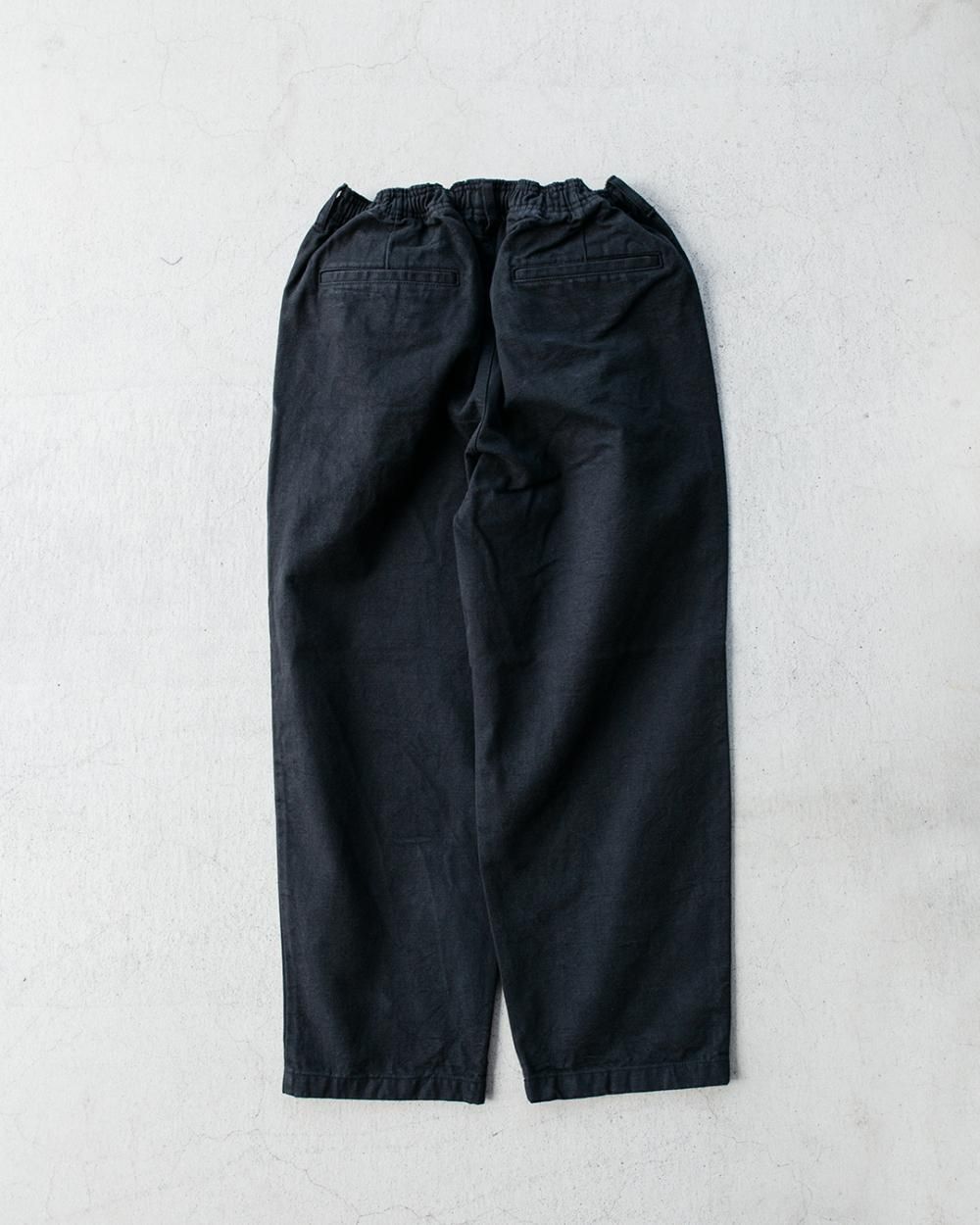 パンツ comfortable reason duck daily slacks COMFORTABLE REASON / DUCK DAILY SLACKS / BLACK