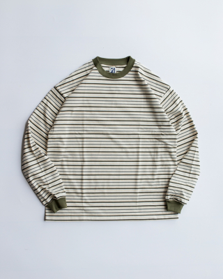 <img class='new_mark_img1' src='https://img.shop-pro.jp/img/new/icons8.gif' style='border:none;display:inline;margin:0px;padding:0px;width:auto;' />USUAL THINGS SCRUTINY | STRIPED L/S T-SHIRT