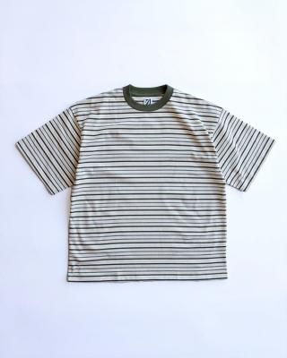 <img class='new_mark_img1' src='https://img.shop-pro.jp/img/new/icons8.gif' style='border:none;display:inline;margin:0px;padding:0px;width:auto;' />USUAL THINGS SCRUTINY | STRIPED S/S T-SHIRT