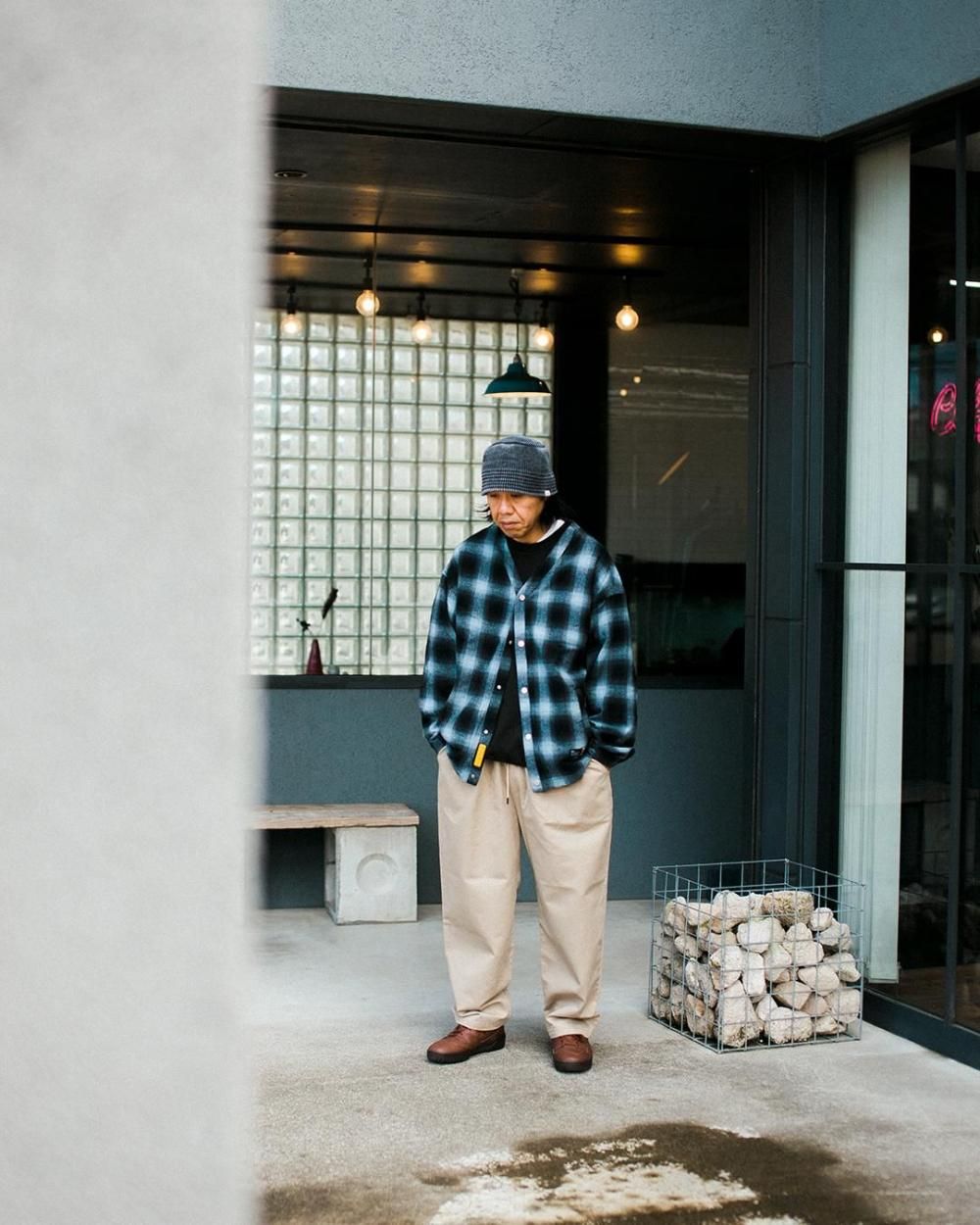 FAT ツイーディーチェック スナップカーディガン FAT - オ FAT