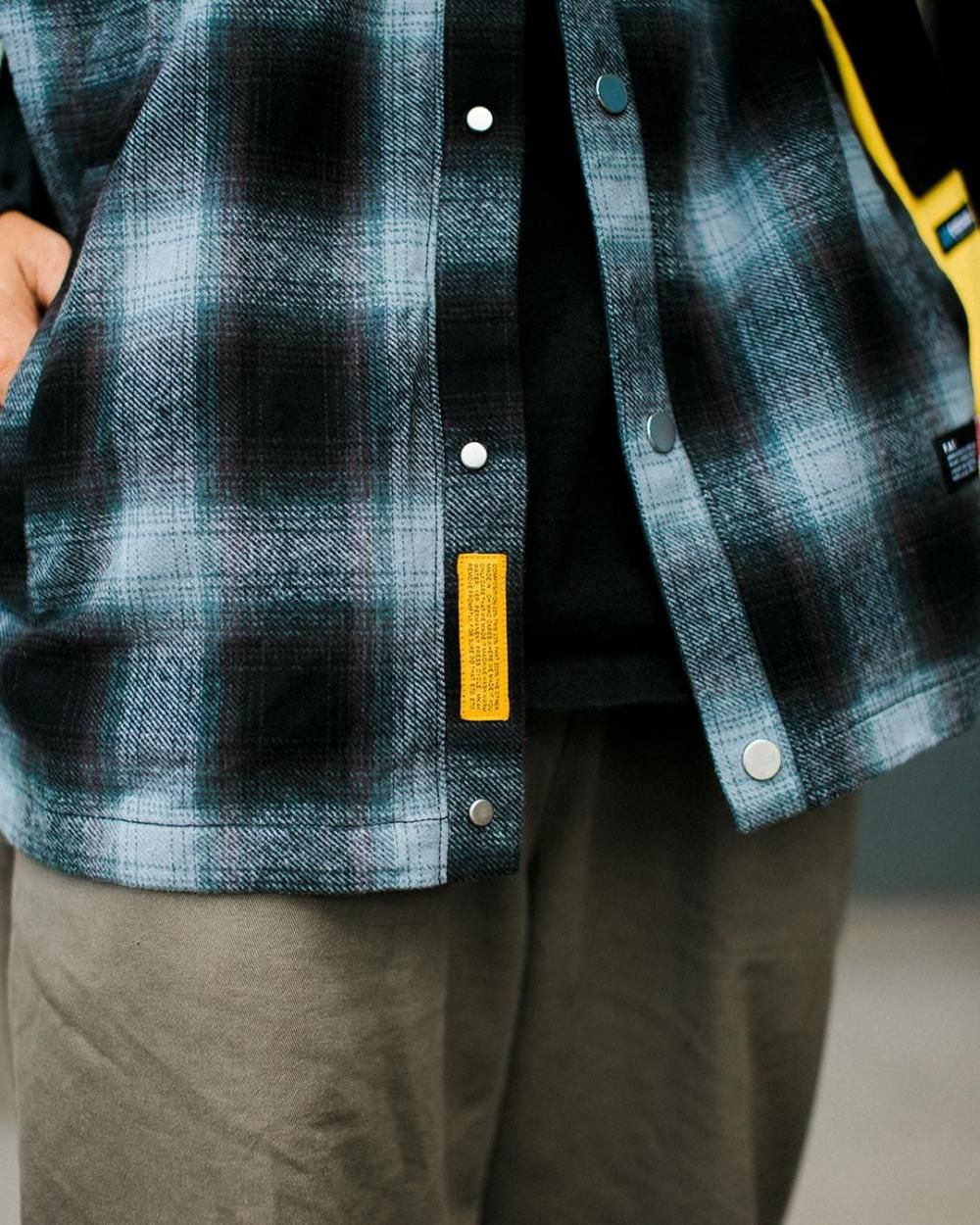 FAT ツイーディーチェック　スナップカーディガン FAT ツイーディーチェック スナップカーディガン FAT ツイーディー