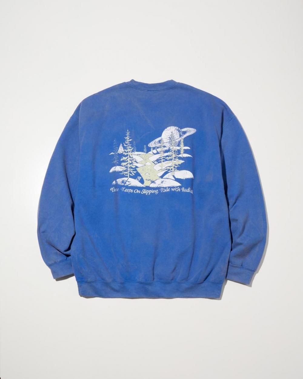 トップス RADIALL GALAXIAN CREWNECK SWEAT BLUE RADIALL | GALAXIAN - スウェット - BUNTEN