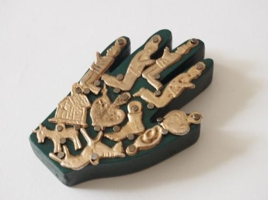 メキシコ ミラグロ壁掛け【手S GR】 - メキシコアクセサリー