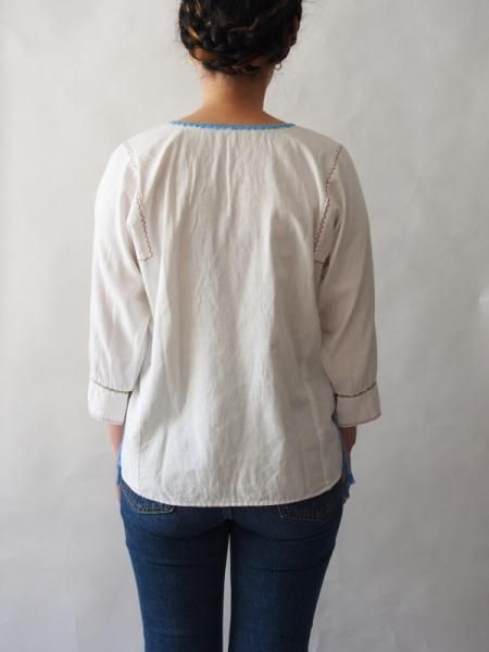 訳ありSALE】メキシコ刺繍ブラウス【チアパス アグアカテナンゴ