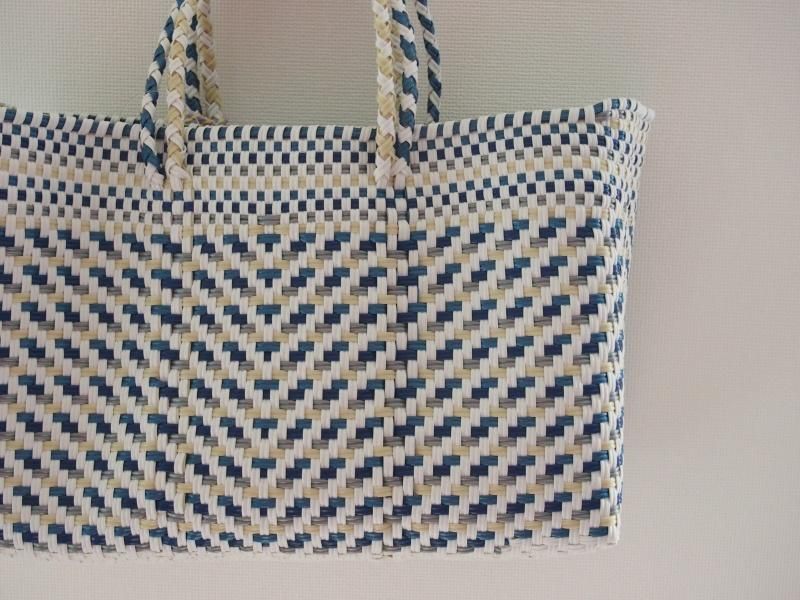 メルカドバック　シルバー　ショートハンドル メルカドバッグWIDEショートハンドル - メキシコアクセサリー